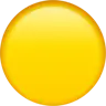 Großer gelber Kreis Emoji 🟡 image - Apple style