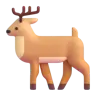 Emoji Cervo 🦌 image - Microsoft 3D Fluent style