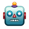 Emoji Robot Face 🤖 image - Telegram style