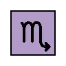 Scorpio Emoji ♏ image - OpenMoji style