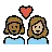 Couple With Heart: Woman, Woman, Medium-Dark Skin Tone, Medium-Light Skin Tone