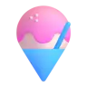 Emoji Shaved Ice 🍧 image - Microsoft 3D Fluent style