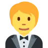 Emoji Uomo in smoking 🤵 image - Twitter / X (Twemoji) style