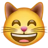 Emoji Gatto sorridente con occhi sorridenti 😸 image - WhatsApp style