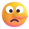 躺着的脸 Emoji 🤥 image - Microsoft 3D Fluent style
