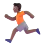 Person Running: Medium-Dark Skin Tone Emoji 🏃🏾 image - Microsoft 3D Fluent style