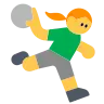 Woman Playing Handball Emoji 🤾‍♀️ image - Tossface style