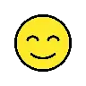 Emoji Volto sorridente con occhi sorridenti 😊 image - OpenMoji style