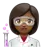 Woman Scientist: Medium-Dark Skin Tone