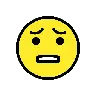 Zdenerwowana Twarz Emoji 😧 image - OpenMoji style