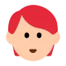 Person: Light Skin Tone, Red Hair Emoji 🧑🏻‍🦰 image - Tossface style