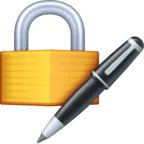 잉크 펜으로 잠급니다.