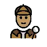 Detective: Medium Skin Tone Emoji 🕵🏽 image - OpenMoji style