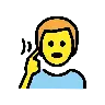 Deaf Man Emoji 🧏‍♂️ image - OpenMoji style
