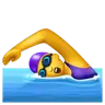 Woman Swimming Emoji 🏊‍♀️ image - WhatsApp style