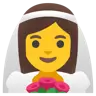 Woman With Veil Emoji 👰‍♀️ image - Google Noto Color style