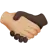 Handshake: Medium-Light Skin Tone, Dark Skin Tone