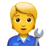 Mechanic Emoji 🧑‍🔧 image - Apple style