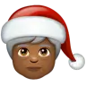 Mx Claus: Medium-Dark Skin Tone Emoji 🧑🏾‍🎄 image - WhatsApp style