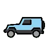 ยานพาหนะนันทนาการ Emoji 🚙 image - OpenMoji style