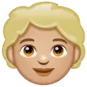 Child: Medium-Light Skin Tone Emoji 🧒🏼 image - WhatsApp style