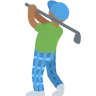 Man Golfing: Medium-Dark Skin Tone Emoji 🏌🏾‍♂️ image - Twitter / X (Twemoji) style