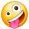 หน้ายิ้มด้วยตาเดียวและตาเดียว Emoji 🤪 image - Samsung style