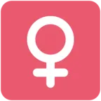 Signe femelle Emoji ♀ image - Twitter / X (Twemoji) style