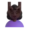 Woman Getting Massage: Dark Skin Tone Emoji 💆🏿‍♀️ image - Microsoft 3D Fluent style