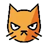 Schmollendes Katzengesicht Emoji 😾 image - OpenMoji style