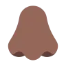 Nose: Medium-Dark Skin Tone Emoji 👃🏾 image - Tossface style