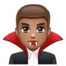 Man Vampire: Medium Skin Tone Emoji 🧛🏽‍♂️ image - WhatsApp style