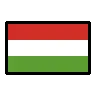 Flag: Hungary Emoji 🇭🇺 image - OpenMoji style