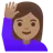Woman Raising Hand: Medium Skin Tone