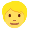 คนที่มีผมสีบลอนด์ Emoji 👱 image - Twitter / X (Twemoji) style