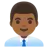 Man Office Worker: Medium-Dark Skin Tone