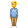 Person Standing Emoji 🧍 image - WhatsApp style