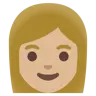 Woman: Medium-Light Skin Tone Emoji 👩🏼 image - Google Noto Color style