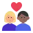 Couple With Heart: Woman, Man, Medium-Light Skin Tone, Medium-Dark Skin Tone