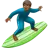 Man Surfing: Medium-Dark Skin Tone