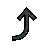Right Arrow Curving Up