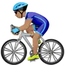 Man Biking: Medium Skin Tone Emoji 🚴🏽‍♂️ image - Apple style
