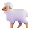 Emoji pecora 🐑 image - Microsoft 3D Fluent style