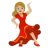 Woman Dancing: Medium-Light Skin Tone
