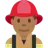 Man Firefighter: Medium-Dark Skin Tone