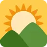 山の日の出 Emoji 🌄 image - Twitter / X (Twemoji) style