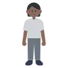 Person Standing: Medium-Dark Skin Tone Emoji 🧍🏾 image - Tossface style