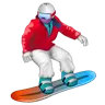 Snowboarder Emoji 🏂 image - WhatsApp style