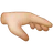 Palm Down Hand: Medium-Light Skin Tone