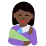 Woman Feeding Baby: Dark Skin Tone Emoji 👩🏿‍🍼 image - Twitter / X (Twemoji) style